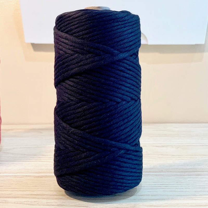 Raven - 5MM Single Strand Cotton Macrame Cord (100M)