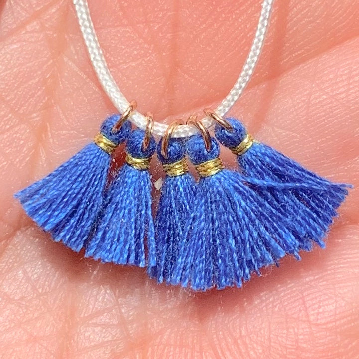 Sapphire Blue - Tiny Tassel