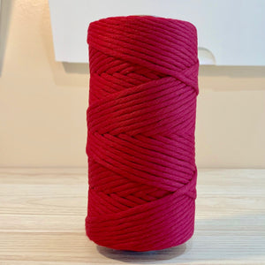 Scarlet - 5MM Single Strand Cotton Macrame Cord (100M)