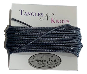 Smokey Gray - Wax Polyester Surfer Cord - 5 or 10 yards