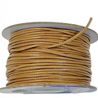 Tan  - Wax Polyester Surfer Cord - 45 yd rolls