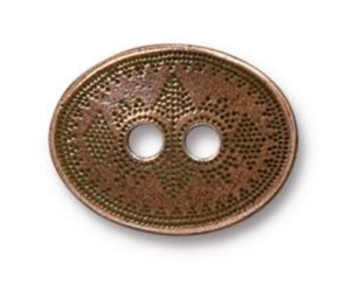 Button- Tribal - Copper - TierraCast