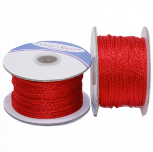 Nylon Twisted Cord - Red - 2mm & 3mm (CLEARANCE)