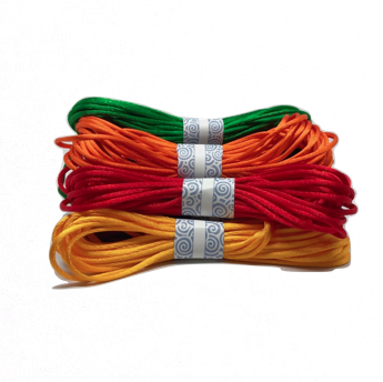 5.5 Yards 3mm Nylon String Chinese Satin Silk Braided Cord Love Binding Rope
