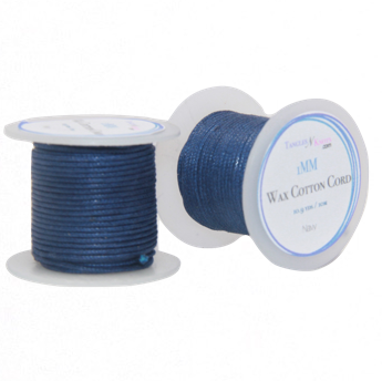 Wax Cotton Cord:  NAVY - 10M Spool:   1MM Only