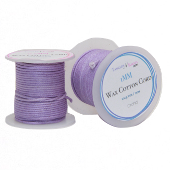 Wax Cotton Cord:  ORCHID:  10M Spool