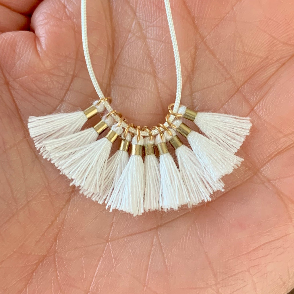 White - Tiny Tassel