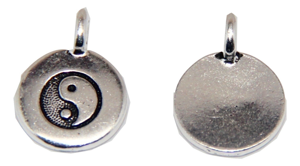 Yin Yang Charm - Antique Silver - TierraCast