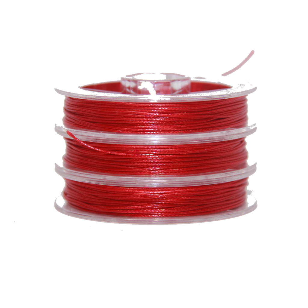 Cranberry - Wax Polyester Surfer Cord - 5 or 10 yards
