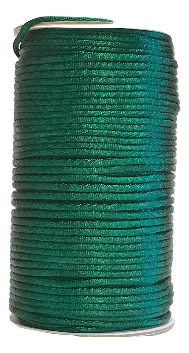 Dark Green - 3MM Rattail - Rolls