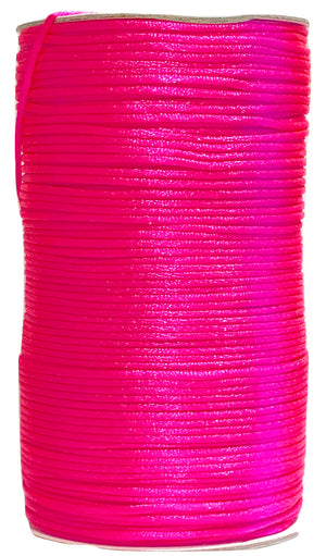 Neon Pink - 2MM Rattail - Rolls