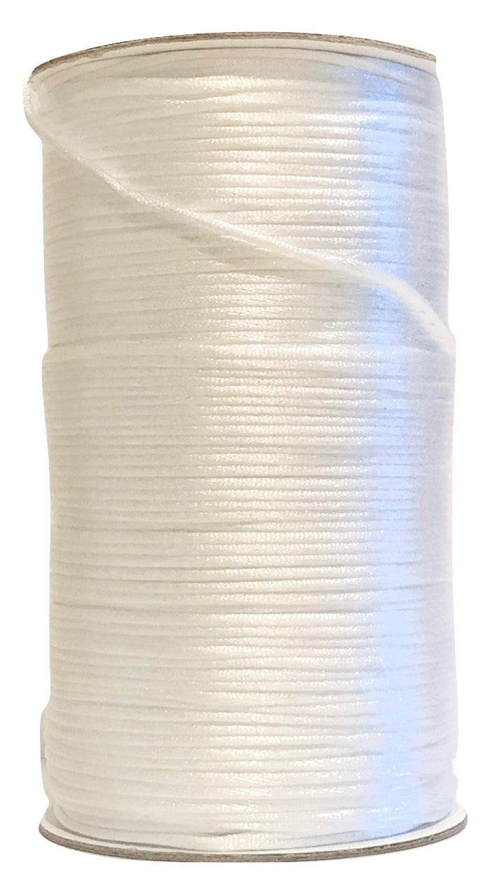 White - 2MM, 3MM Rattail - Rolls