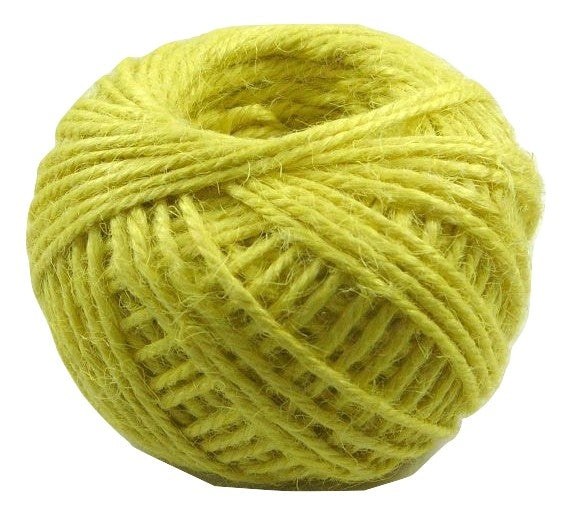 Jute - Yellow:  1.5MM-2MM (50M) (Clearance)